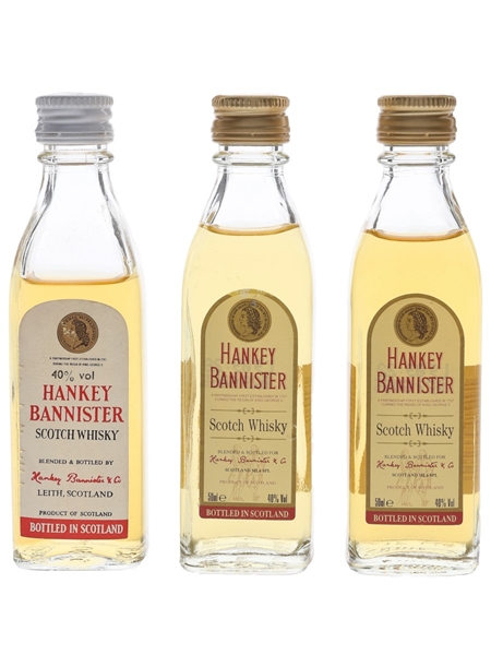 Hankey Bannister Bottled 1980s & 1990s 3 x 5cl / 40%