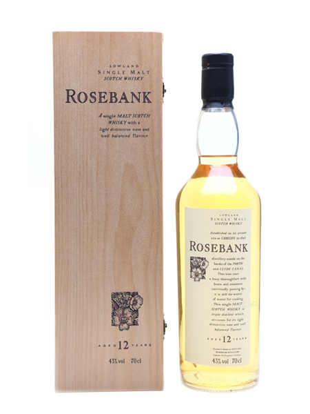 Rosebank 12 Years Old Flora & Fauna Wooden Box 70cl