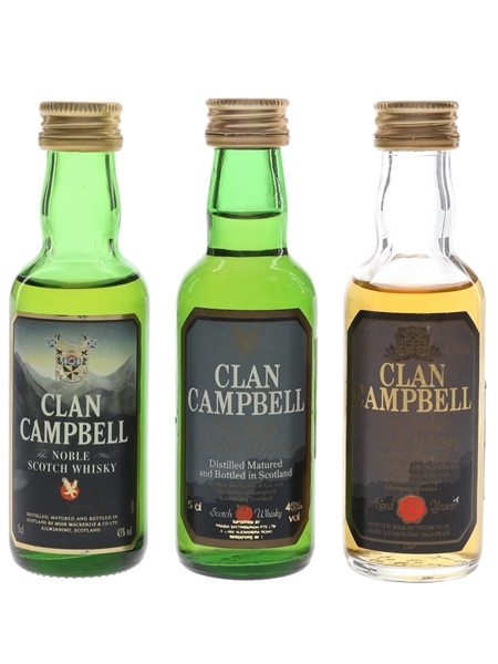 Clan Campbell The Noble Scotch Whisky  3 x 5cl / 43%