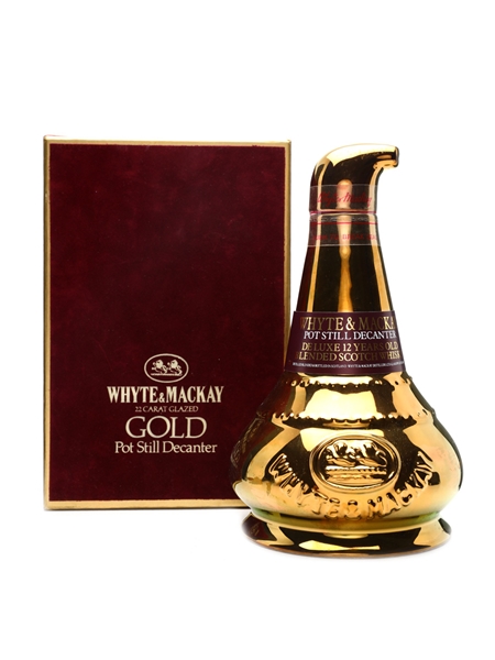 Whyte & Mackay 12 Years Old 22 Carat Glazed Decanter 100cl / 43%