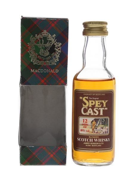 Spey Cast 12 Year Old Bottled 1980s - James Gordon 5cl / 40%