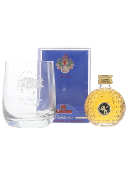 Old St Andrews Golf Ball Miniature & Tumbler  5cl / 40%