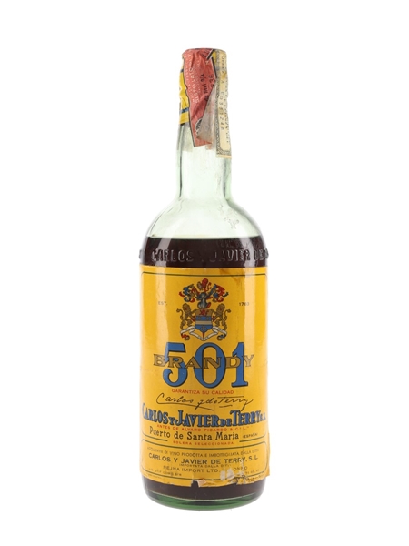 Carlos Y Javier 501 Brandy Bottled 1970s - Rejna 75cl / 40%