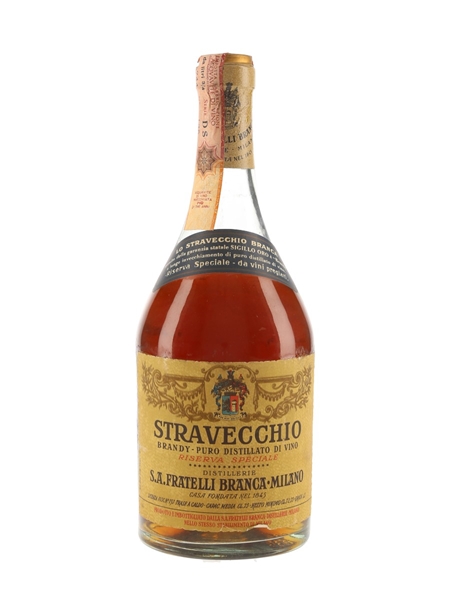 Branca Stravecchio Brandy Bottled 1970s 75cl / 42%