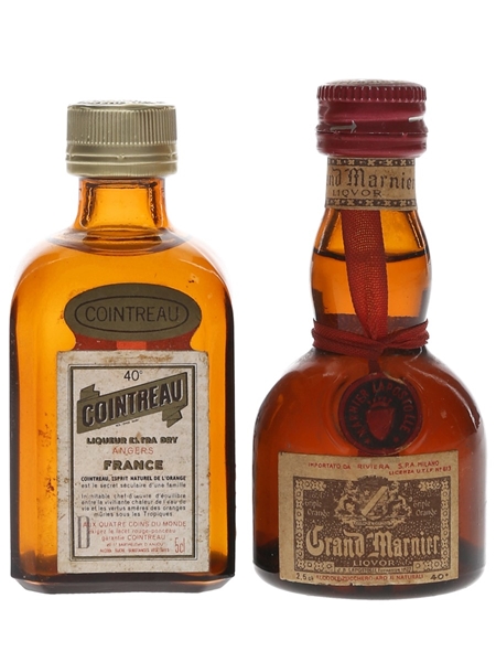 Cointreau & Grand Marnier Bottled 1970s & 1980s 2.5cl & 5cl / 40%