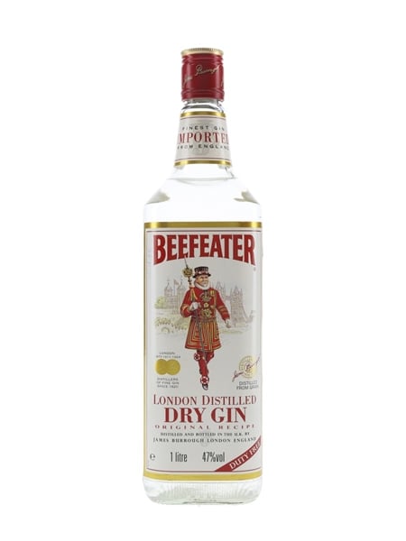 Beefeater Dry Gin Bottled 1990s - Duty Free 100cl / 47%