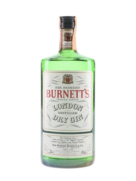 Sir Robert Burnett's White Satin Gin Bottled 1980s - Seagram 75cl / 40%