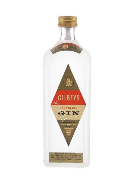 Gilbey's London Dry Gin Bottled 1950s - Cinzano 75cl / 46.2%