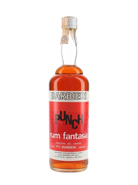 Barbieri Punch Rum Fantasia Bottled 1960s 100cl / 35%