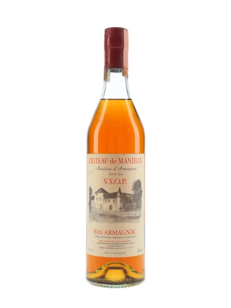 Chateau De Maniban VSOP Bottled 1980s - Mauleon D'Armagnac 70cl / 40%