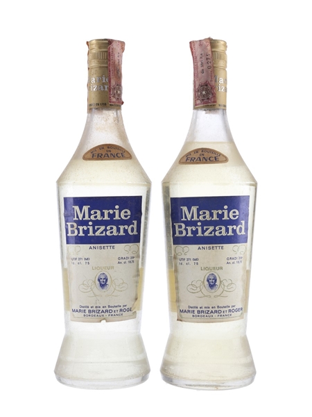 Marie Brizard Anisette Bottled 1970s 2 x 75cl / 25%