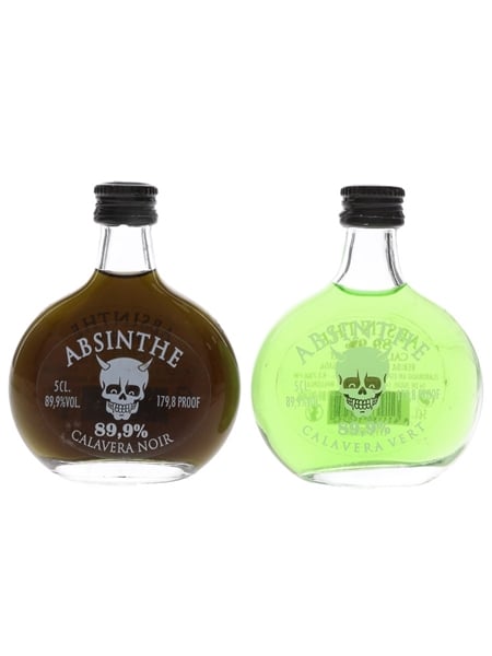 Calavera Noir & Vert Absinthe  2 x 5cl / 89.9%