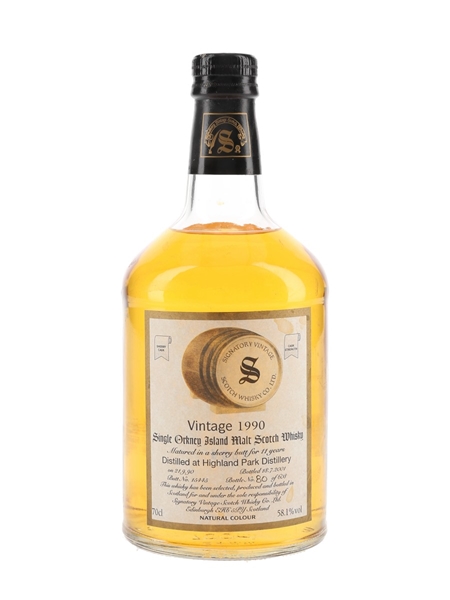 Highland Park 1990 11 Year Old Cask 15445 Bottled 2001 - Signatory Vintage 70cl / 58.1%