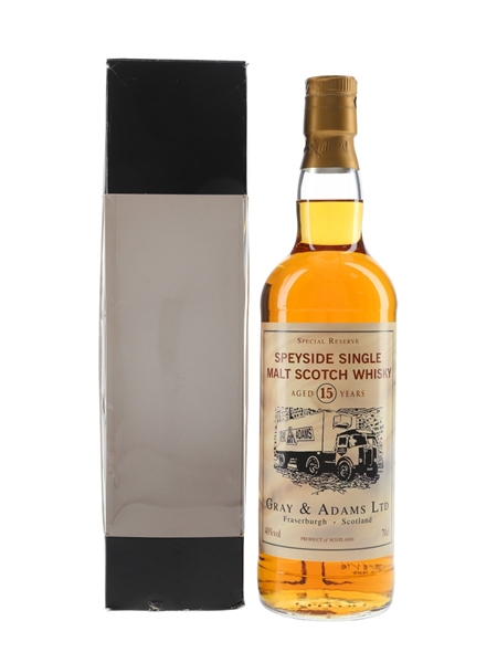 Speyside Single Malt Scotch Whisky 15 Year Old Gray & Adams 70cl / 40%