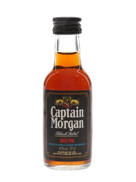 Captain Morgan Black Label Bottled 1970s-1980s 5cl / 40%