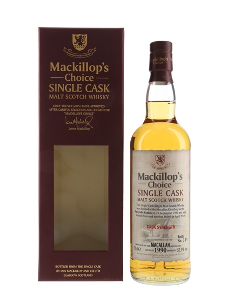 Macallan 1990 Mackillop's Choice Bottled 2013 70cl / 53.9%