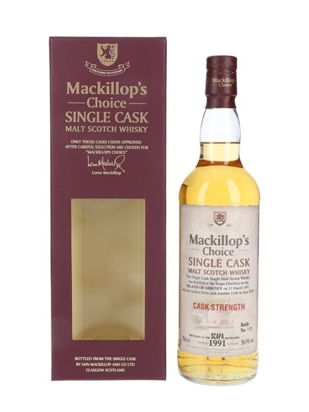 Scapa 1991 Mackillop's Choice Bottled 2010 70cl / 56.9%