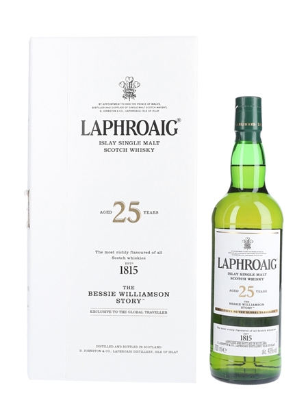 Laphroaig 25 Year Old The Bessie Williamson Story - Travel Retail Exclusive 70cl / 43%