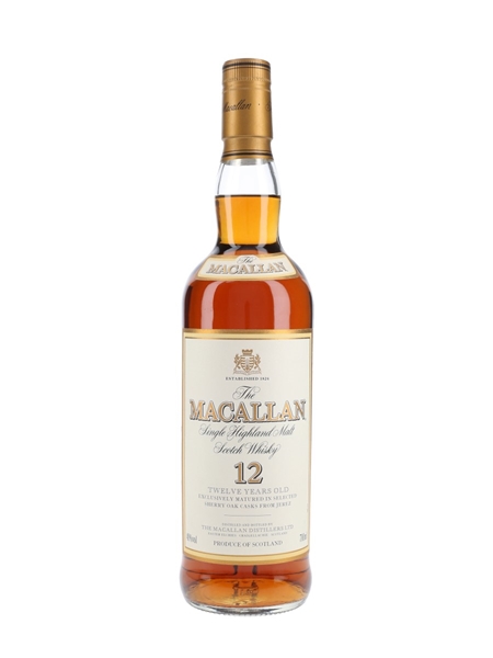 Macallan 12 Year Old Bottled 1990s-2000s 70cl / 40%