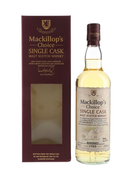 Benrinnes 1988 Mackillop's Choice Bottled 2012 70cl / 43%