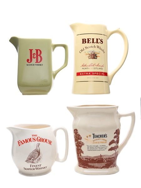 Assorted Whisky Jugs 4 x Jugs 