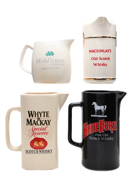 Assorted Whisky Jugs 4 x Jugs 