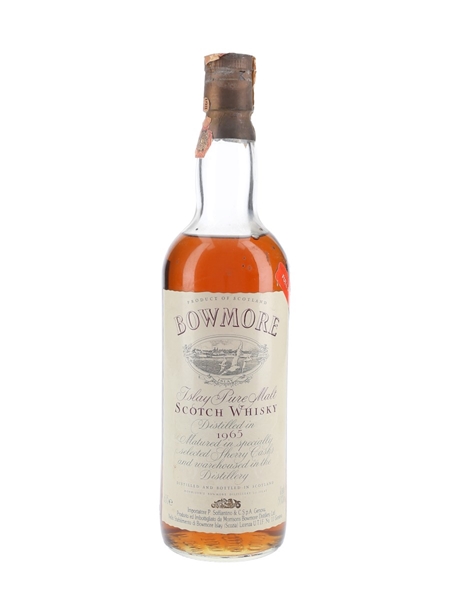 Bowmore 1965 Full Strength Bottled 1980s - Soffiantino 75cl / 50%