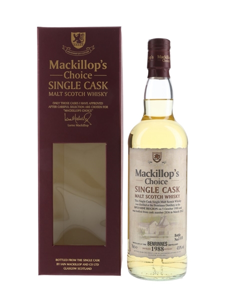 Benrinnes 1988 Mackillop's Choice Bottled 2012 70cl / 43%