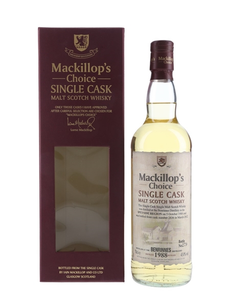 Benrinnes 1988 Mackillop's Choice Bottled 2012 70cl / 43%