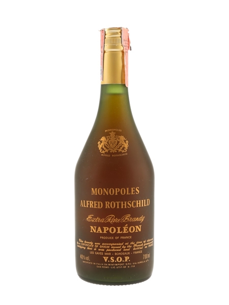 Monopoles Alfred Rothschild Napoleon VSOP Brandy Bottled 1980s-1990s - Minti Import 70cl / 40%