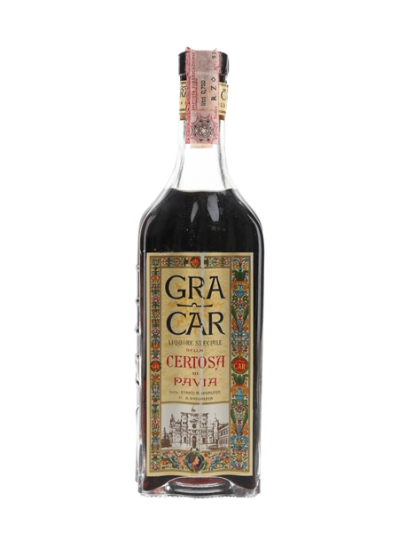 Gra Car Certosa Di Pavia Bottled 1970s 75cl