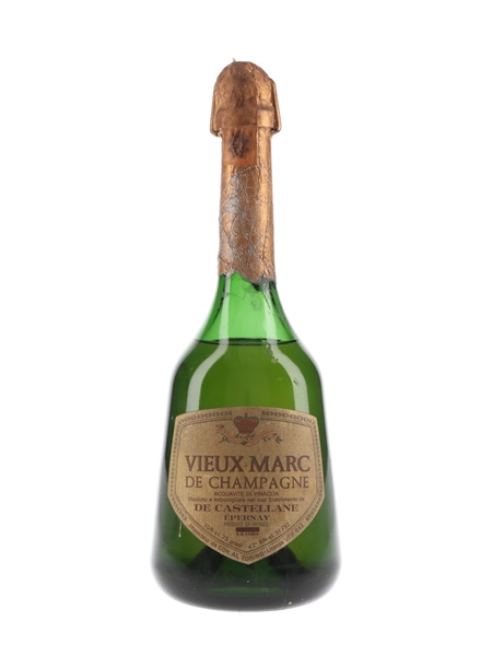 De Castellane Vieux Marc De Champagne Bottled 1960s - Con Al 75cl / 42%