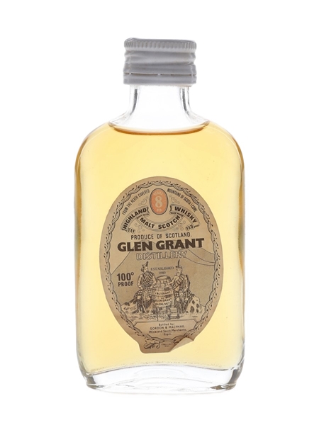 Glen Grant 8 Year Old 100 Proof Bottled 1970s - Gordon & MacPhail 5cl / 57%