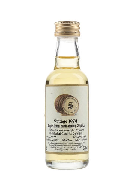 Caol Ila 1974 20 Year Old Cask 12584 Bottled 1995 - Signatory Vintage 5cl / 55.7%