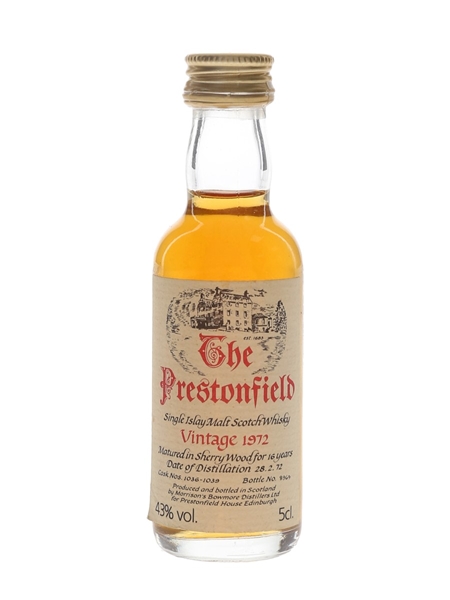 Prestonfield Islay 1972 Bowmore 16 Year Old 5cl / 43%