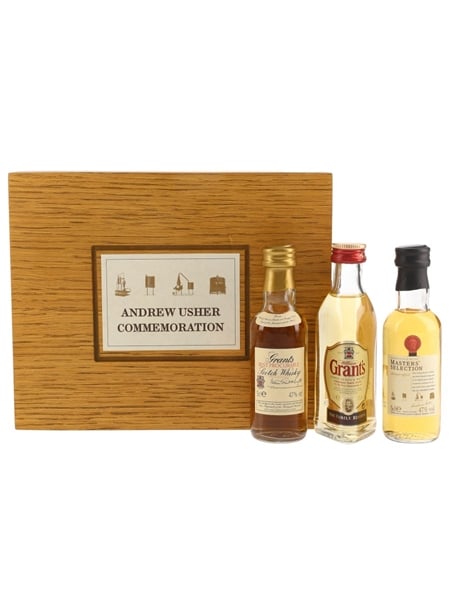 Grant's Andrew Usher Commemoration Set Master's Selection, Family Reserve, Best Procurable 3 x 5cl / 47%
