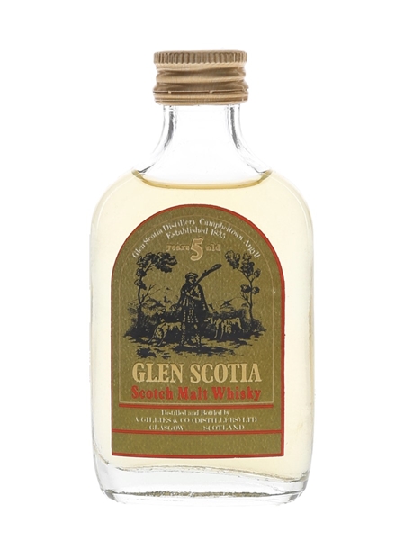 Glen Scotia 5 Year Old Bottled 1960s-1970s 5cl