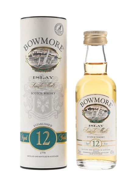 Bowmore 12 Year Old Bottled 1990s 5cl / 43%