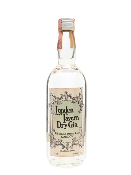 London Tavern Dry Gin Bottled 1970s 75cl