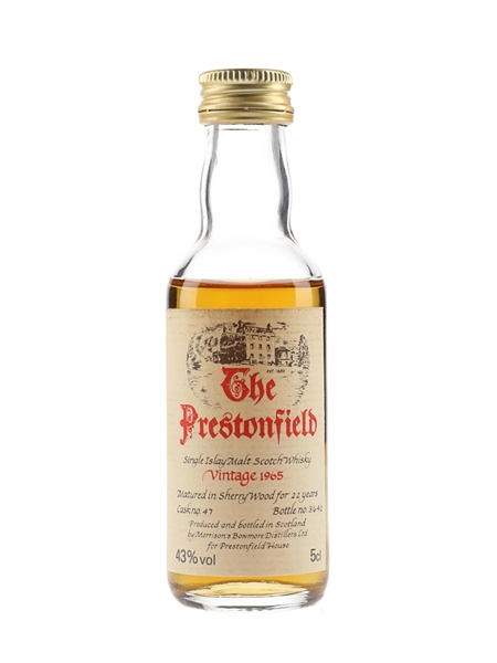 Prestonfield Islay 1965 Bowmore 22 Year Old 5cl / 43%