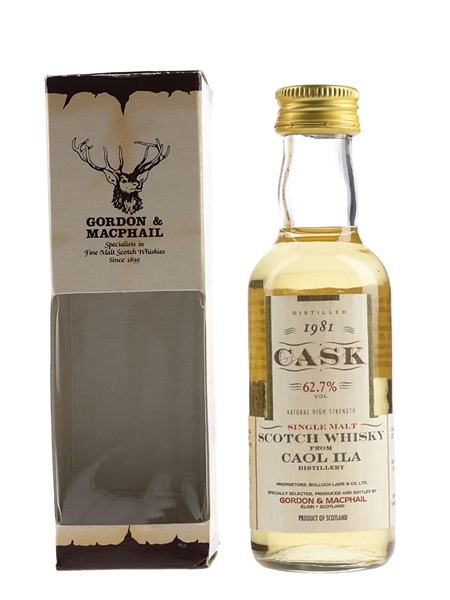 Caol Ila 1981 Cask Strength Bottled 1997 - Gordon & MacPhail 5cl / 62.7%