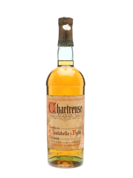 Chartreuse Yellow Bottled 1940s Isolabella & Figlio 80cl