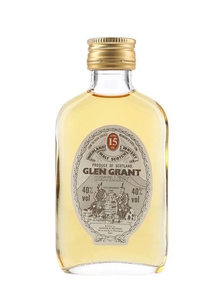 Glen Grant 15 Year Old Bottled 1980s - Gordon & MacPhail 5cl / 40%