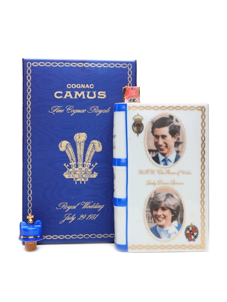 Camus Royal Wedding 1981 Cognac Ceramic Decanter 70cl