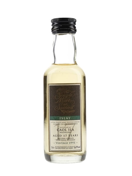 Caol Ila 1991 17 Year Old Bottled 2000s - The Single Malts Of Scotland 5cl / 56.9%