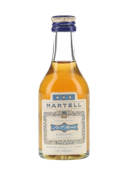 Martell 3 Star Bottled 1970s 5cl / 40%