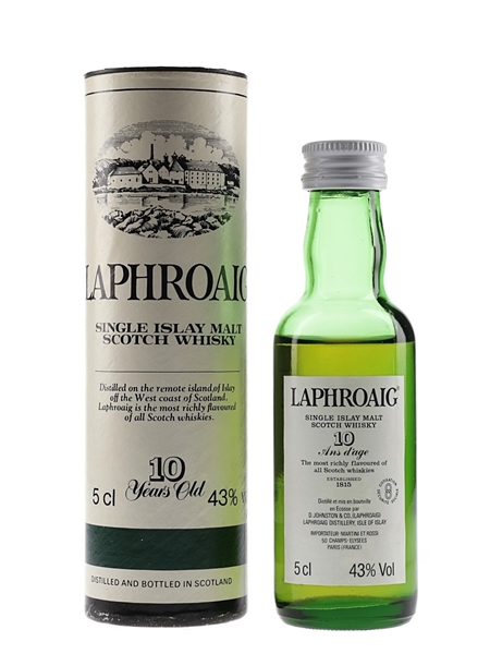 Laphroaig 10 Year Old Bottled 1990s - Pre Royal Warrant 5cl / 43%