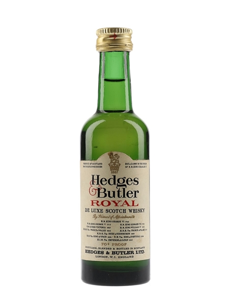 Hedges & Butler Royal Bottled 1960s 5cl / 40%