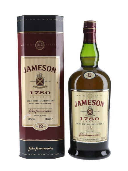 Jameson 1780 Old Irish Whiskey 12 Year Old 100cl / 40%