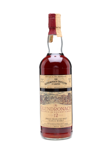 Glendronach 12 Years Old Bottled 1980s 75cl